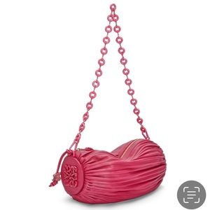 LOEWE Bracelet Pouch In Pleated Nappa
Ruby Red Glaze